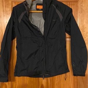 Black Merrell raincoat